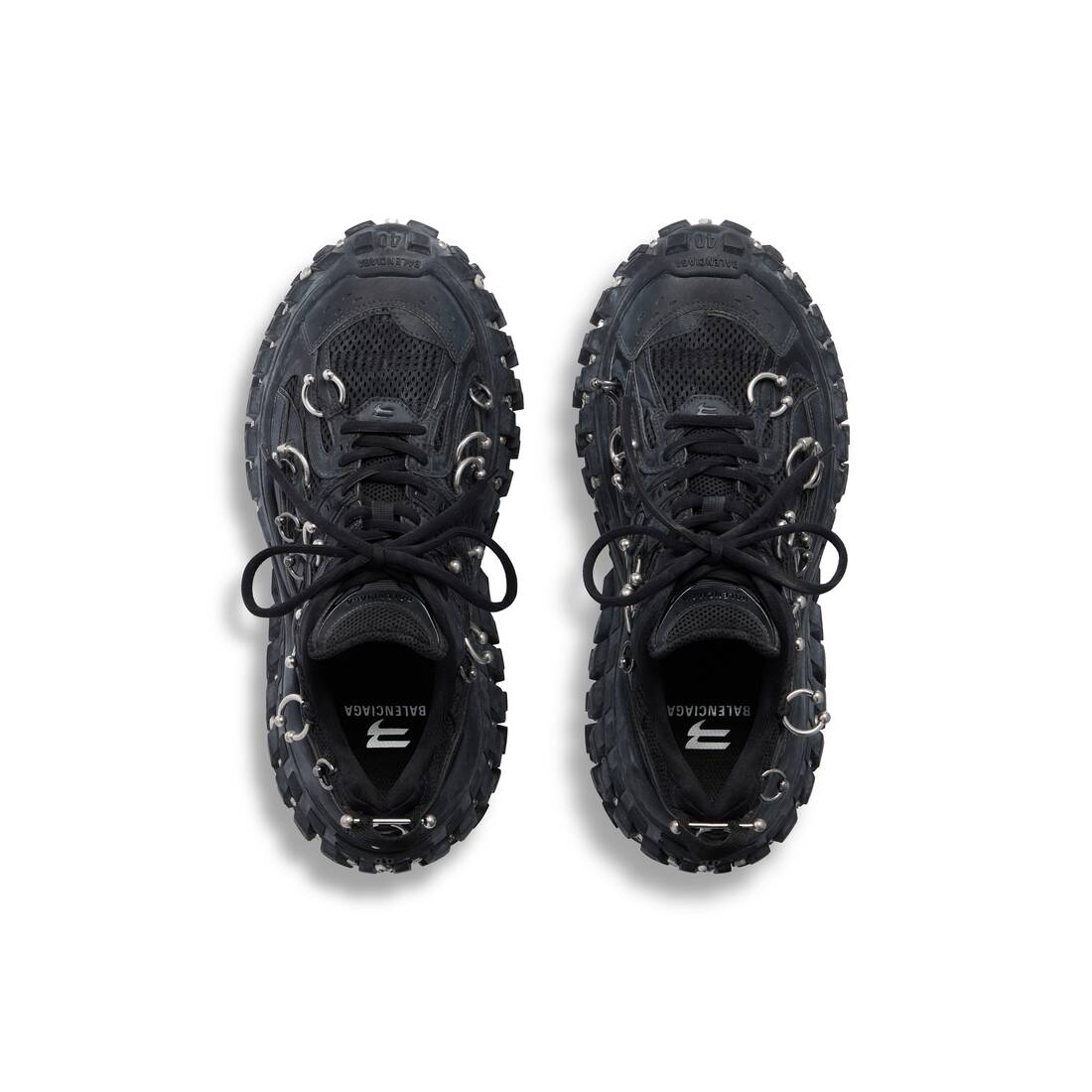 Men’s Bouncer Screw Sneaker With Piercings  in Black - Image 6